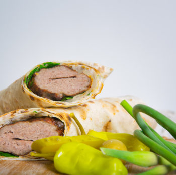 Jumbo beef kebab wrap